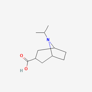 molecular formula C11H19NO2 B2394743 8-(プロパン-2-イル)-8-アザビシクロ[3.2.1]オクタン-3-カルボン酸 CAS No. 1209917-19-0