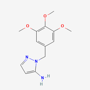 molecular formula C13H17N3O3 B2394745 1-(3,4,5-trimethoxybenzyl)-1H-pyrazol-5-amine CAS No. 1052547-81-5