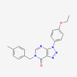 molecular formula C20H19N5O2 B2394765 3-(4-乙氧基苯基)-6-[(4-甲基苯基)甲基]三唑并[4,5-d]嘧啶-7-酮 CAS No. 912618-15-6
