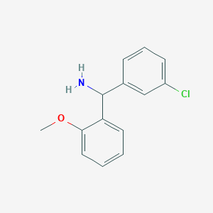 molecular formula C14H14ClNO B2394768 (3-Chlorophenyl)(2-methoxyphenyl)methanamine CAS No. 1183687-03-7