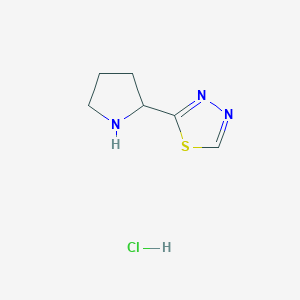 2-Pyrrolidin-2-yl-1,3,4-thiadiazole;hydrochloride