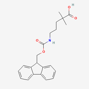 5-({[(9H-fluoren-9-yl)methoxy]carbonyl}amino)-2,2-dimethylpentanoic acid
