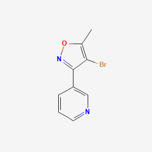 molecular formula C9H7BrN2O B2394783 4-Bromo-5-methyl-3-(pyridin-3-yl)isoxazole CAS No. 1956380-27-0