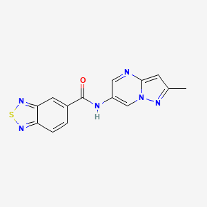 N-(2-methylpyrazolo[1,5-a]pyrimidin-6-yl)benzo[c][1,2,5]thiadiazole-5-carboxamide