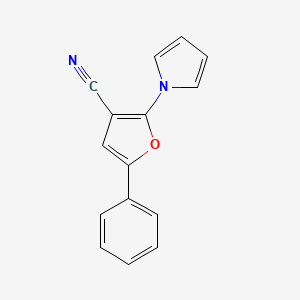 molecular formula C15H10N2O B2394790 5-苯基-2-(1H-吡咯-1-基)-3-呋喃腈 CAS No. 220696-22-0