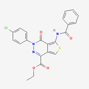 Ethyl 5-benzamido-3-(4-chlorophenyl)-4-oxo-3,4-dihydrothieno[3,4-d]pyridazine-1-carboxylate