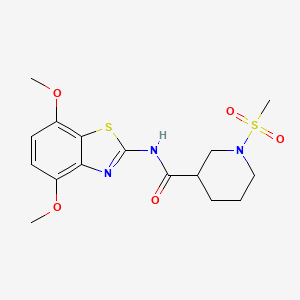 N-(4,7-dimethoxybenzo[d]thiazol-2-yl)-1-(methylsulfonyl)piperidine-3-carboxamide