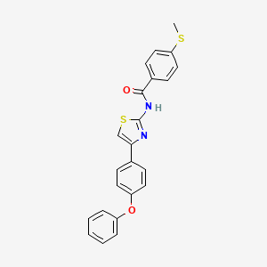 4-(methylthio)-N-(4-(4-phenoxyphenyl)thiazol-2-yl)benzamide