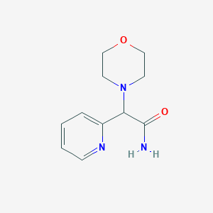 molecular formula C11H15N3O2 B2394861 2-吗啉-4-基-2-吡啶-2-基乙酰胺 CAS No. 719279-72-8