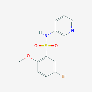 molecular formula C12H11BrN2O3S B239487 5-bromo-2-methoxy-N-pyridin-3-ylbenzenesulfonamide 