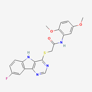 N-(3,5-difluorophenyl)-3-{[6-(4-fluorophenyl)pyrimidin-4-yl]oxy}benzamide