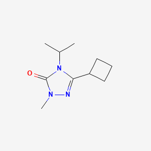 3-cyclobutyl-1-methyl-4-(propan-2-yl)-4,5-dihydro-1H-1,2,4-triazol-5-one