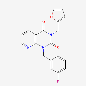 1-(3-fluorobenzyl)-3-(2-furylmethyl)pyrido[2,3-d]pyrimidine-2,4(1H,3H)-dione