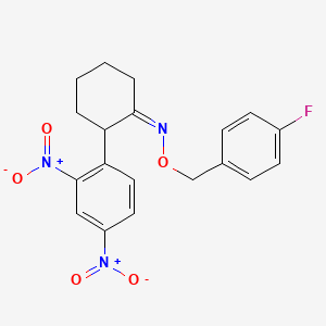2-(2,4-dinitrophenyl)cyclohexanone O-(4-fluorobenzyl)oxime