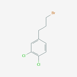 molecular formula C9H9BrCl2 B2394908 4-(3-bromopropyl)-1,2-dichloroBenzene CAS No. 29648-26-8