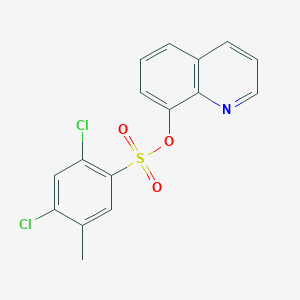 molecular formula C16H11Cl2NO3S B239492 Quinolin-8-yl 2,4-dichloro-5-methylbenzenesulfonate 