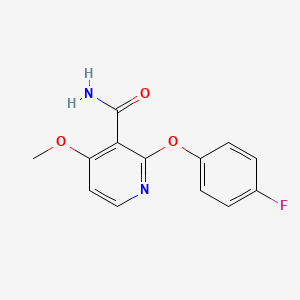 2-(4-Fluorophenoxy)-4-methoxypyridine-3-carboxamide