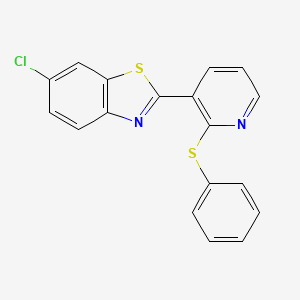 6-Chloro-2-[2-(phenylsulfanyl)-3-pyridinyl]-1,3-benzothiazole