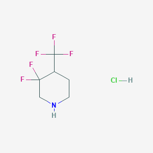 3,3-Difluoro-4-(trifluoromethyl)piperidine;hydrochloride