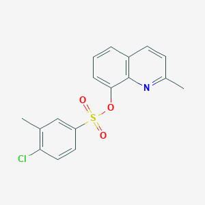 molecular formula C17H14ClNO3S B239497 2-Methyl-8-quinolinyl 4-chloro-3-methylbenzenesulfonate 