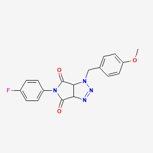 5-(4-fluorophenyl)-1-(4-methoxybenzyl)-3a,6a-dihydropyrrolo[3,4-d][1,2,3]triazole-4,6(1H,5H)-dione