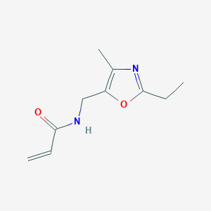 molecular formula C10H14N2O2 B2394976 N-[(2-Ethyl-4-methyl-1,3-oxazol-5-yl)methyl]prop-2-enamide CAS No. 1866524-16-4