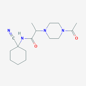 2-(4-acetylpiperazin-1-yl)-N-(1-cyanocyclohexyl)propanamide
