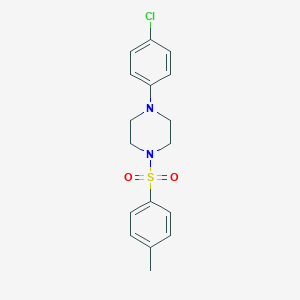 molecular formula C17H19ClN2O2S B239499 1-(4-Chlorophenyl)-4-[(4-methylphenyl)sulfonyl]piperazine 