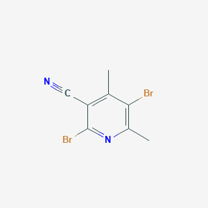 2,5-Dibromo-4,6-dimethylpyridine-3-carbonitrile