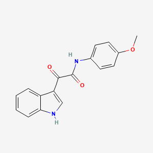 molecular formula C17H14N2O3 B2394997 2-(1H-indol-3-yl)-N-(4-methoxyphenyl)-2-oxoacetamide CAS No. 185391-67-7