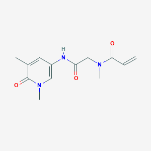 molecular formula C13H17N3O3 B2395003 N-[2-[(1,5-Dimethyl-6-oxopyridin-3-yl)amino]-2-oxoethyl]-N-methylprop-2-enamide CAS No. 2198121-89-8