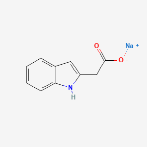 molecular formula C10H8NNaO2 B2395005 Sodium 1H-indol-2-ylacetate CAS No. 172513-77-8; 32588-36-6