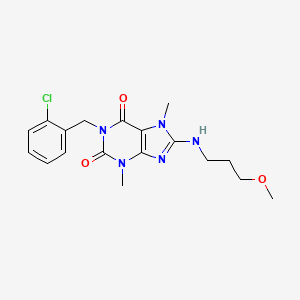 1-(2-chlorobenzyl)-8-((3-methoxypropyl)amino)-3,7-dimethyl-1H-purine-2,6(3H,7H)-dione