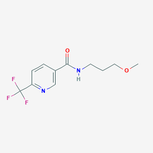molecular formula C11H13F3N2O2 B2395023 N-(3-methoxypropyl)-6-(trifluoromethyl)pyridine-3-carboxamide CAS No. 1092346-01-4