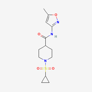 1-(cyclopropylsulfonyl)-N-(5-methylisoxazol-3-yl)piperidine-4-carboxamide