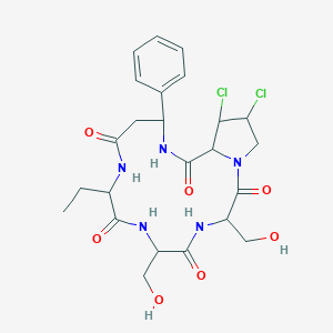 molecular formula C24H31Cl2N5O7 B239503 岛屿毒素 CAS No. 10089-09-5