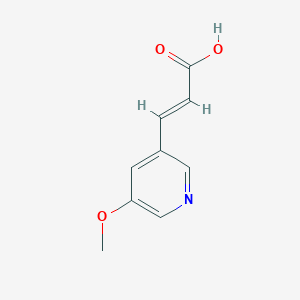 molecular formula C9H9NO3 B2395040 3-(5-Methoxypyridin-3-yl)prop-2-enoic acid CAS No. 118419-99-1