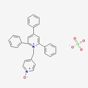 4-[(2,4,6-Triphenylpyridin-1-ium-1-yl)methyl]pyridin-1-ium-1-olate perchlorate
