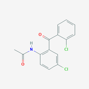 molecular formula C15H11Cl2NO2 B2395054 N-[4-Chloro-2-(2-chlorobenzoyl)phenyl]acetamide CAS No. 289504-18-3