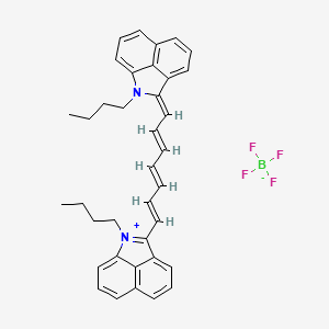 (2Z)-1-butyl-2-[(2E,4E,6E)-7-(1-butylbenzo[cd]indol-1-ium-2-yl)hepta-2,4,6-trienylidene]benzo[cd]indole;tetrafluoroborate