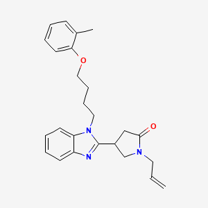 1-allyl-4-(1-(4-(o-tolyloxy)butyl)-1H-benzo[d]imidazol-2-yl)pyrrolidin-2-one