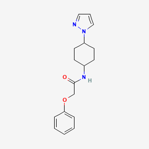 2-phenoxy-N-[4-(1H-pyrazol-1-yl)cyclohexyl]acetamide