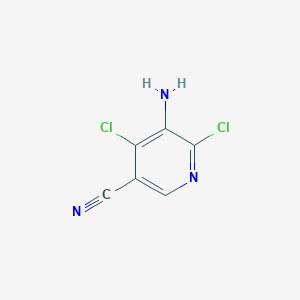 molecular formula C6H3Cl2N3 B2395077 5-Amino-4,6-dichloronicotinonitrile CAS No. 1565871-92-2