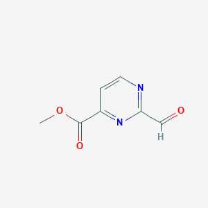 molecular formula C7H6N2O3 B2395084 Methyl 2-formylpyrimidine-4-carboxylate CAS No. 1823354-99-9
