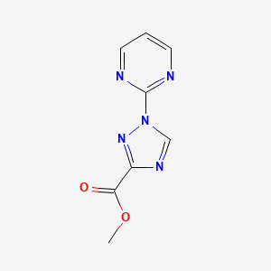 molecular formula C8H7N5O2 B2395092 1-(嘧啶-2-基)-1H-1,2,4-三唑-3-羧酸甲酯 CAS No. 1494914-07-6