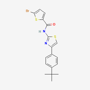 5-bromo-N-(4-(4-(tert-butyl)phenyl)thiazol-2-yl)thiophene-2-carboxamide