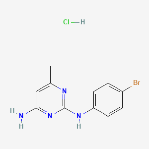 molecular formula C11H12BrClN4 B2395121 C11H12BrClN4 CAS No. 1396751-68-0