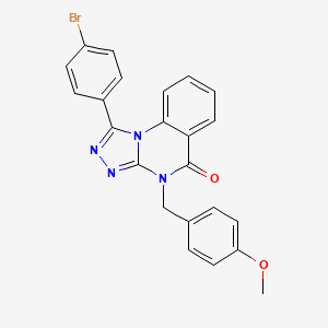 molecular formula C23H17BrN4O2 B2395125 1-(4-bromophenyl)-4-(4-methoxybenzyl)[1,2,4]triazolo[4,3-a]quinazolin-5(4H)-one CAS No. 866896-52-8