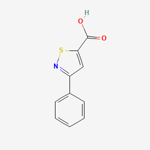 molecular formula C10H7NO2S B2395128 3-Phenyl-1,2-thiazole-5-carboxylic acid CAS No. 13363-69-4