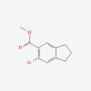 molecular formula C11H11BrO2 B2395131 Methyl 6-bromo-2,3-dihydro-1H-indene-5-carboxylate CAS No. 2060051-11-6